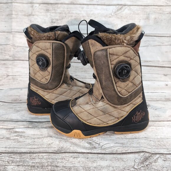 Rome SDS Memphis BOA Snowboard Boots Tan/Black Fur Lined – Women’s Size 7 - Picture 7 of 8